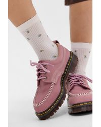 Out From Under - Floral Embroidered Socks - Lyst