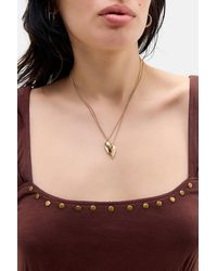Silence + Noise - Silence + Noise Broken Heart Necklace 2-pack - Lyst