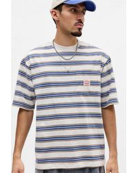 Levi's - Caspian Stripe Short Sleeve Work T-shirt S At Urban Outfitters - Lyst