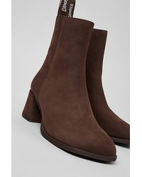 Camper - Kora Leather Zip-Up Ankle Boot - Lyst