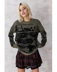 Urban Outfitters - Uo Grunge Jacquard Knit Jumper - Lyst