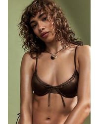 Out From Under - Chocolate Underwire Bikini Top - Lyst