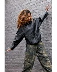 BDG - Conrad Faux Leather Bomber Jacket - Lyst