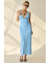 blue chiffon maxi dress Nicole Maxi Dress, in Steel Blue Chiffon