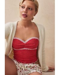 Out From Under - Strukturiertes bandeau-oberteil im sweetheart-look "aaliyah" - Lyst