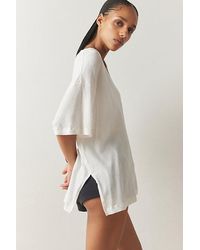 Out From Under - Jamie Slouchy V-Neck Tee - Lyst