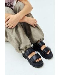 Buffalo - Black Aspha Platform Sandals - Lyst