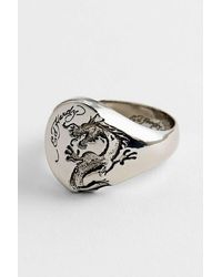 Ed Hardy Koi Ring in Metallic for Men | Lyst UK