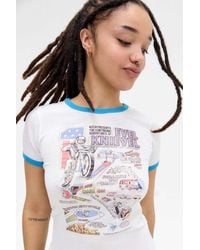 Urban Outfitters - Uo Evil Knievel Ringer Baby T-shirt - Lyst