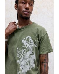 Urban Outfitters - Uo Green Koi T-shirt - Lyst
