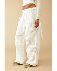 BDG - White Strappy Baggy Cargo Pants - Lyst