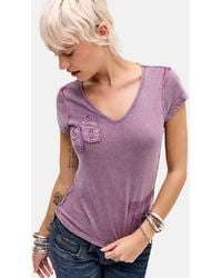 BDG - Appliqué 98 Tonal V-neck Baby Tee - Lyst