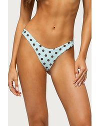 Edikted - Melanie Polka Dot String Bikini Bottom - Lyst