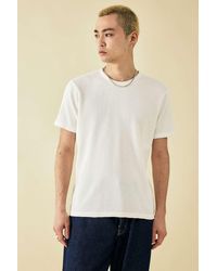 BDG - White Waffle Knit T-shirt - Lyst