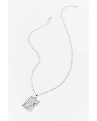 Download Urban Outfitters Delicate Butterfly Layer Necklace In Silver Metallic Lyst