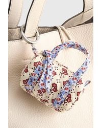 Vera Bradley - Quilted Cotton Mini Duffel Bag Keychain - Lyst