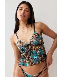Out From Under - Mindy Leopard Print Cami Xs At Urban Outfitters - Lyst