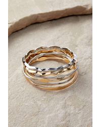 Silence + Noise - Silence + Noise Molten Metal Bangles 6-pack - Lyst