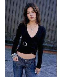 Urban Outfitters - Uo Harli Buckle Wrap Jumper - Lyst