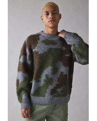 Gramicci - Camo Pattern Crew Neck Sweater - Lyst