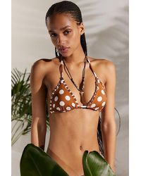 Out From Under - Vivien Ruffle Triangle Bikini Top - Lyst