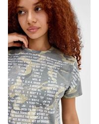 Jaded London - Skull Camo T-shirt 2xs At Urban Outfitters - Lyst