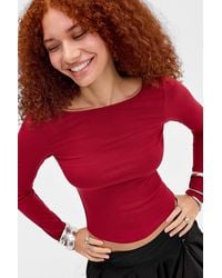 BDG - Low Back Long Sleeve Tight Top - Lyst