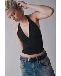 Silence + Noise - Club Classic Cropped Halter Top - Lyst