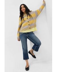 Urban Outfitters - Uo Indi Hooded Ribbed Cardigan - Lyst