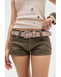 Urban Outfitters - Uo Pink Studded Faux Leather Belt - Lyst