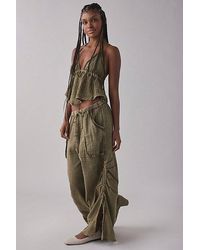 Out From Under - Ocean Air Cinched Wide-Leg Gauze Pant - Lyst
