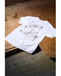 Urban Outfitters - Uo White Dragon Splatter Graphic Tee - Lyst