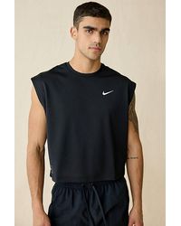 Nike - Cropped Mesh Tank Top - Lyst