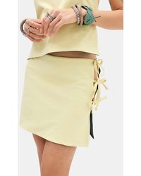 Susmie's - Susmies Bora Yellow & Blue Reversible Skirt At Urban Outfitters - Lyst