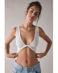 Out From Under - Wrap It Up Twist-Front Seamless Knit Tank Top - Lyst