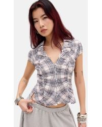 Kimchi Blue - Luna Ruched Shirt - Lyst