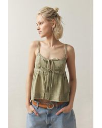 Out From Under - Mila Gauze Flyaway Cami - Lyst