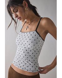 Vintage & ReMADE by UO - Remade By Uo Remnants Polka Dot Tank Top - Lyst