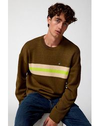 Urban Outfitters - Uo Shimmer Stripe Crew Neck Pullover Sweater - Lyst