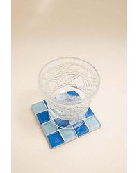 Subtle Studios - Checkered Glass Tile Coaster - Lyst