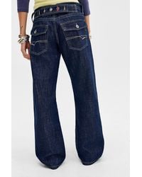 BDG - Kayla Twisted Cinch Straight Leg Jeans 24w 32l At Urban Outfitters - Lyst