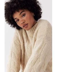 Urban Outfitters - Kimchi Blue Boston Lofty Cable Knit Jumper - Lyst