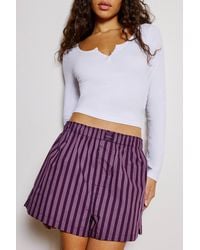Calvin Klein - Stripe Poplin Boxer Shorts Small At Urban Outfitters - Lyst