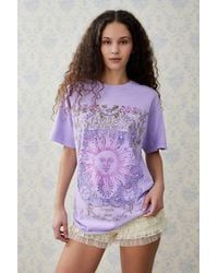 Urban Outfitters - Uo Lilac Eclipse Of The Soul T-shirt - Lyst