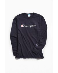 champion script ink long sleeve tee