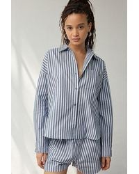 Out From Under,Tommy Hilfiger - Out From Under X Tommy Hilfiger Long Sleeve Button-Down Shirt - Lyst