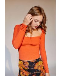 Uo Christiana Square Neck Playsuit 