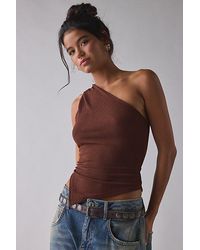 Vintage & ReMADE by UO - Remade By Uo Remnants Twisted One-Shoulder Asymmetrical Top - Lyst