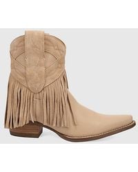 Dingo - Last Ride Leather Fringe Bootie - Lyst