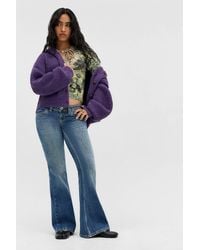 Urban Outfitters - Uo Indi Hooded Ribbed Cardigan - Lyst
